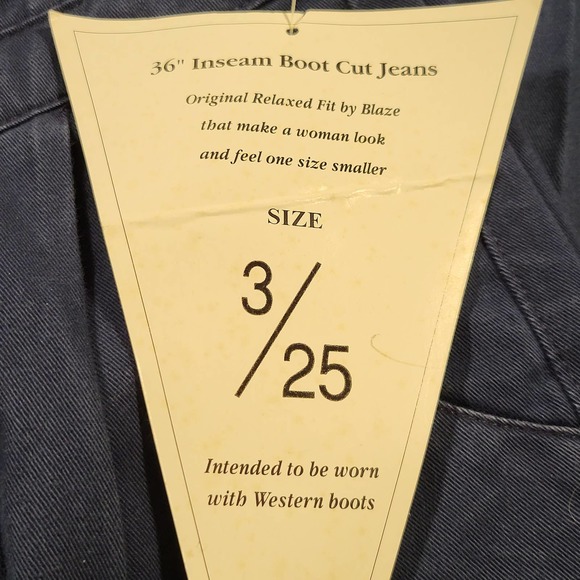 NWT*Blaze Jeans Blackfire*Womens Pants 3/25*"Victoria"*High Rise*Blue - Picture 5 of 10